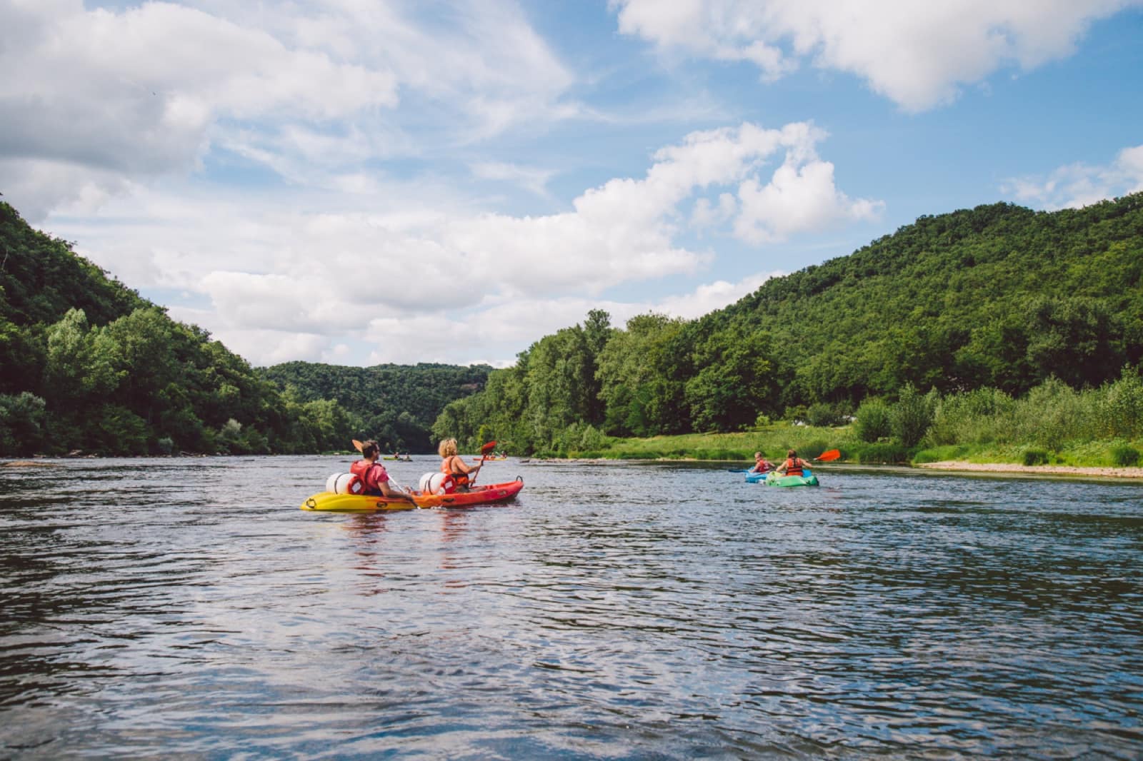 Canoë-kayak dans les gorges de l'Aveyron